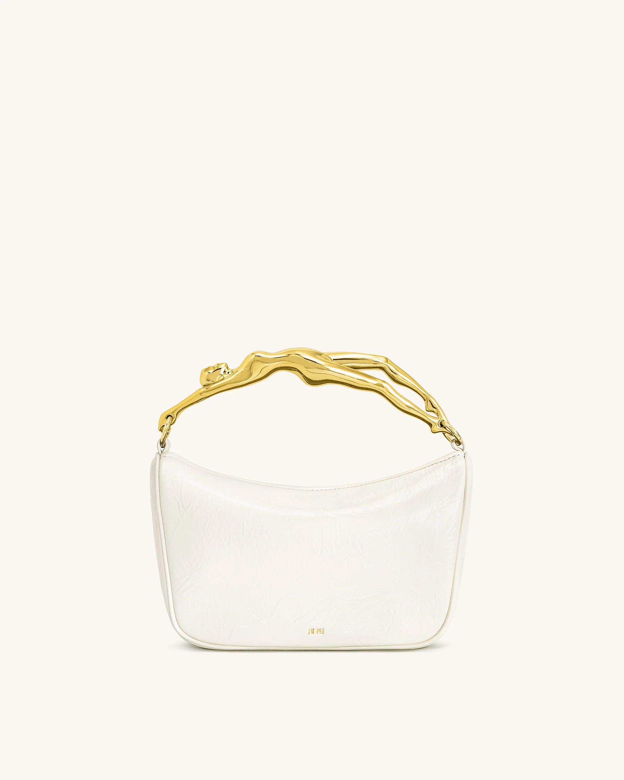 Jenny Human-shaped Handle Handbag - White | JW PEI US