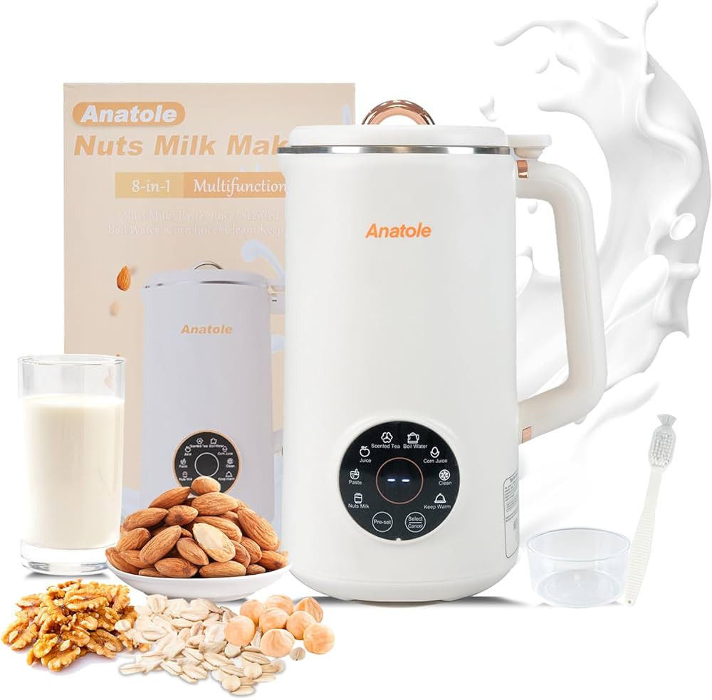 Nut Milk Maker 35oz 1000ml Almond Milk Machine 8-In-1 Automatic Soy Oat Cow Plant-Based Milk Home... | Amazon (US)