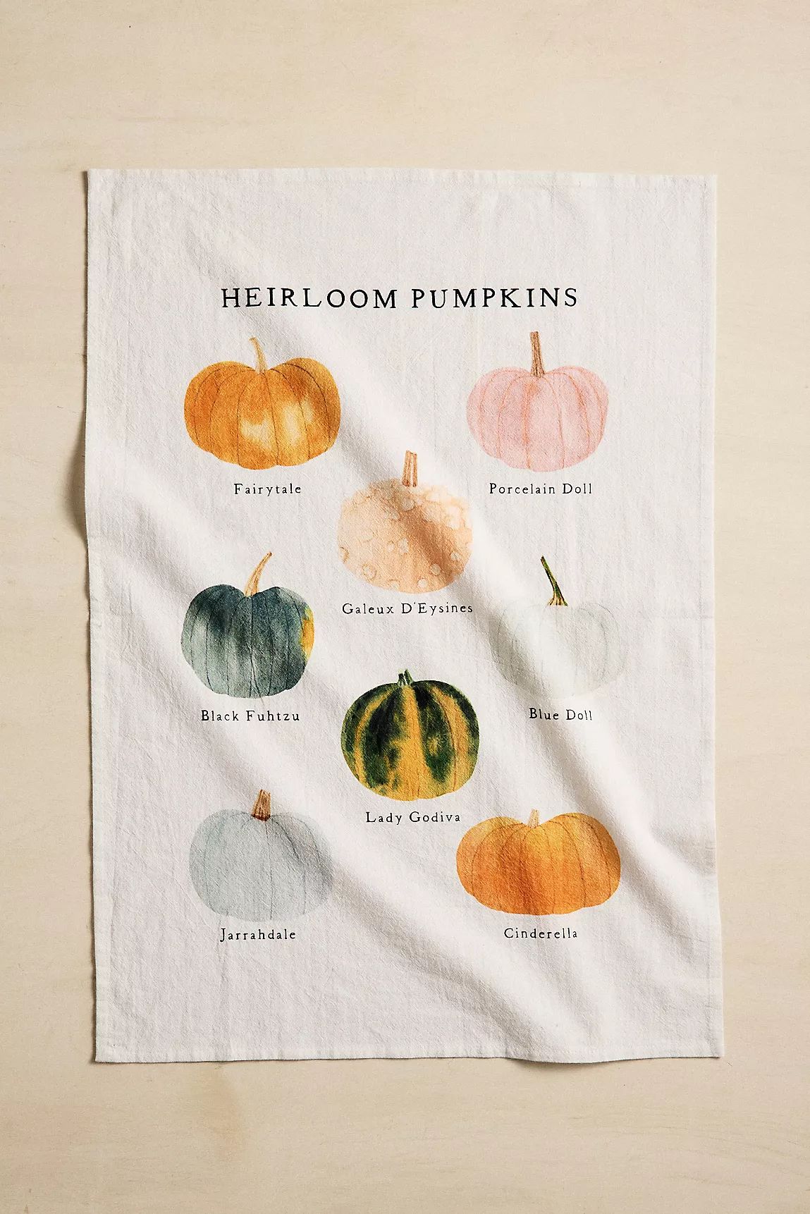 May We Fly Heirloom Pumpkins Dish Towel | Anthropologie (US)