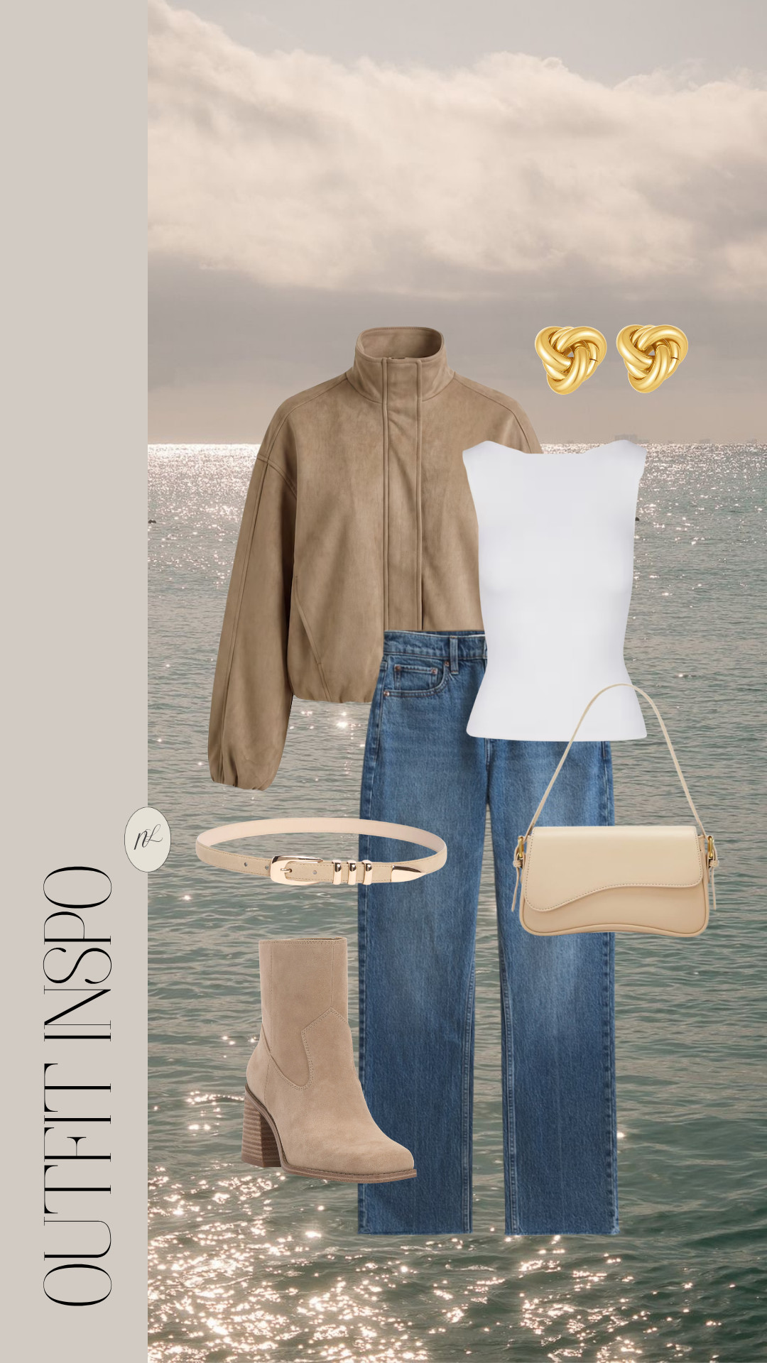 Falls tan leather jacket outfit inspo with suede booties.

#LTKootd #LTKSeasonal #LTKU