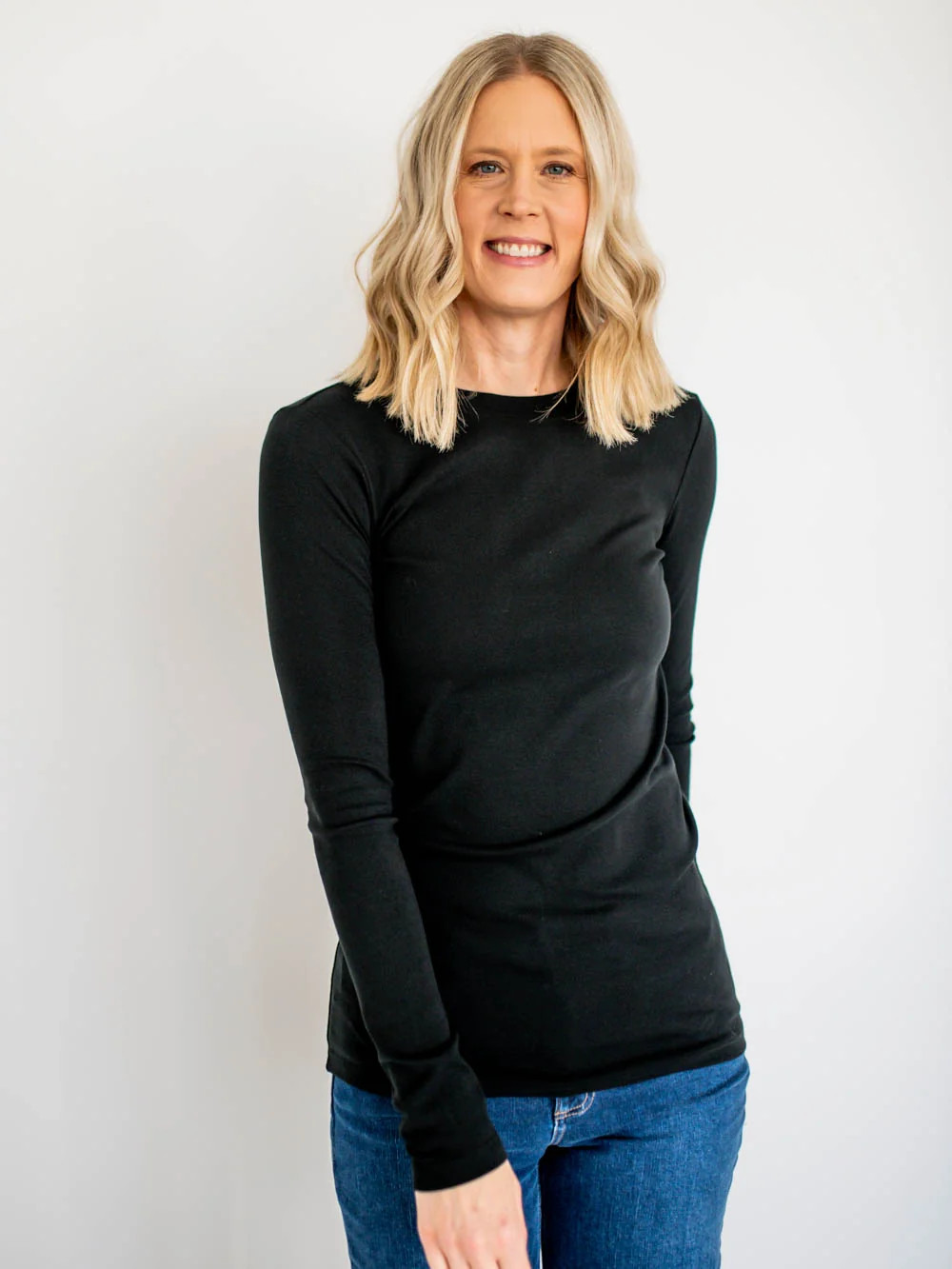 Crème de la Crème Tall Tee - Black | Amalli Talli