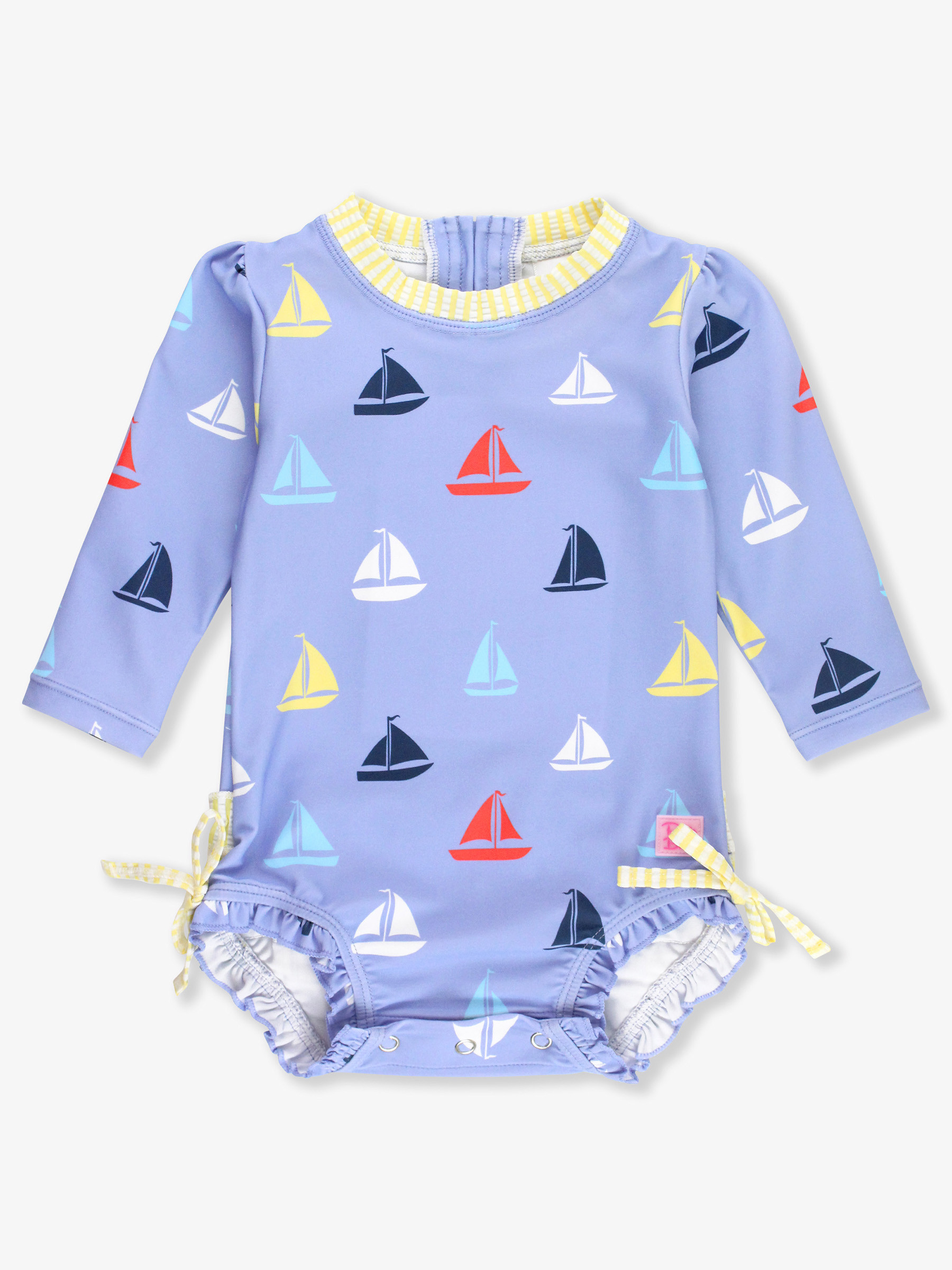 Long Sleeve One Piece Rash Guard | RuffleButts / RuggedButts