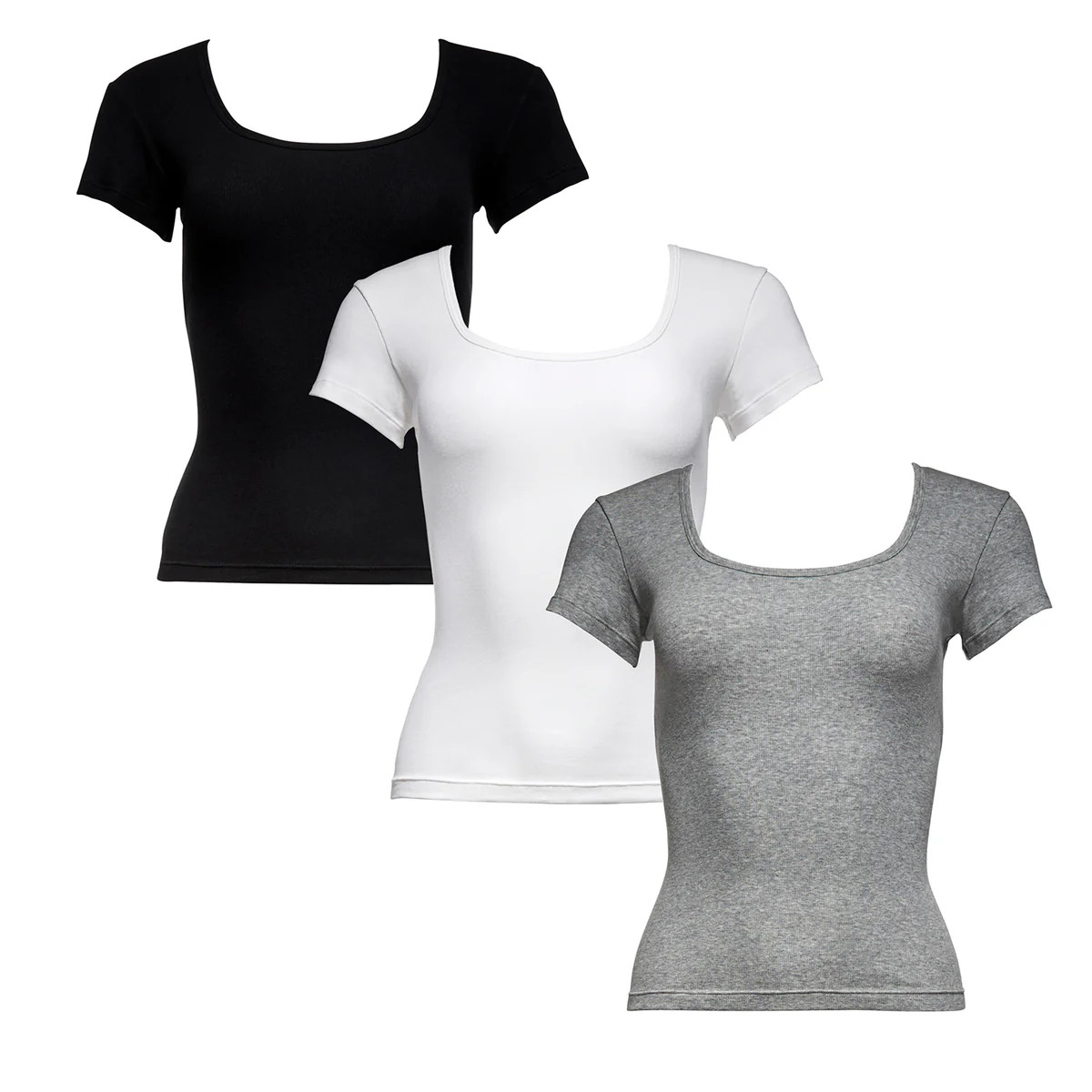 Cotton Rib 90s Tee - 3 Pack | Shop Bumpsuit's Cotton Rib 90s Tee 3 Pack | BUMPSUIT