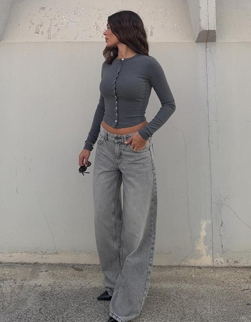 Low-rise boyfriend jeans - Jeans - Women | Bershka GB