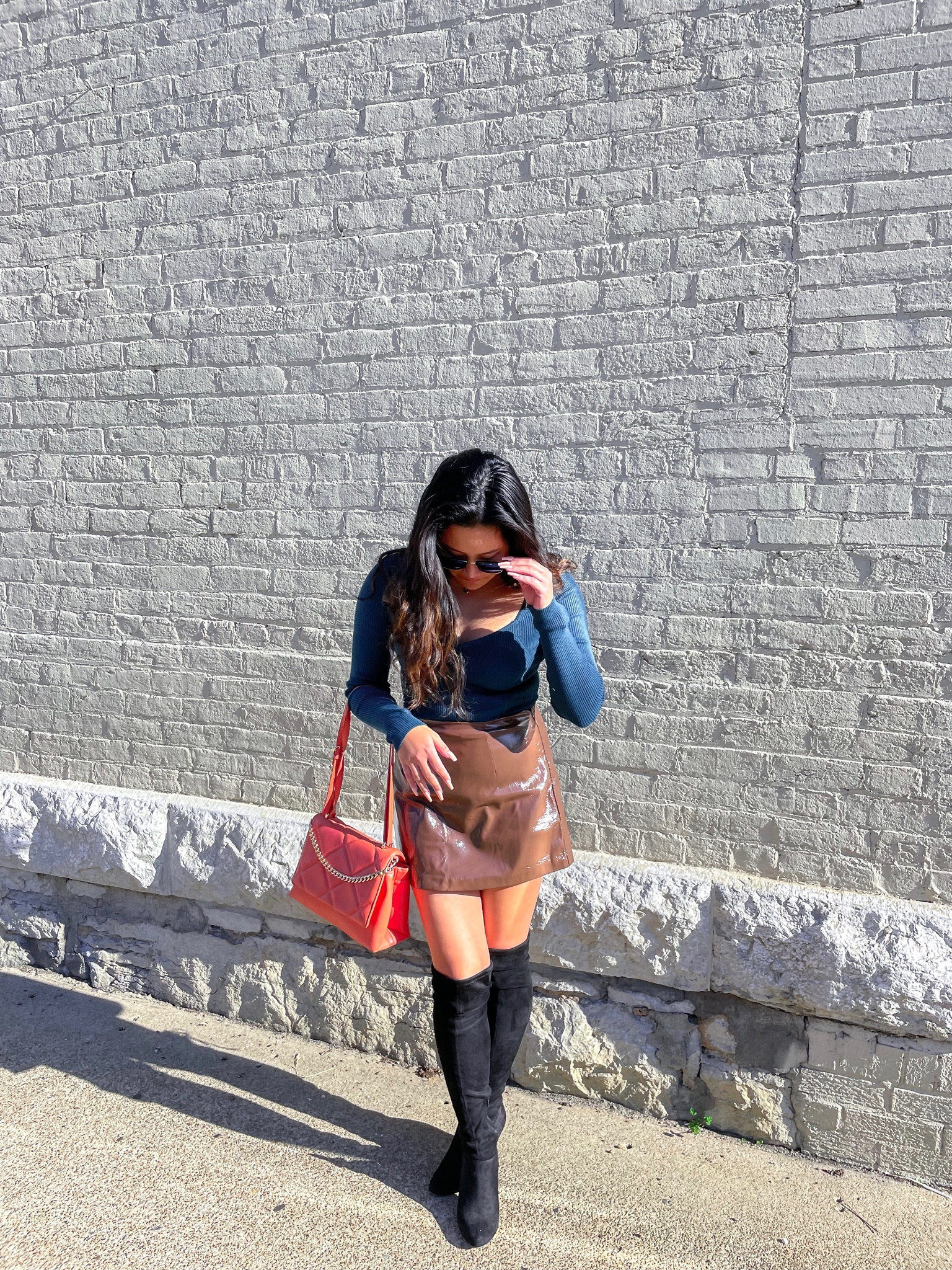 Green corset bodysuit and brown leather skort from Abercrombie 

#LTKfit #LTKSeasonal