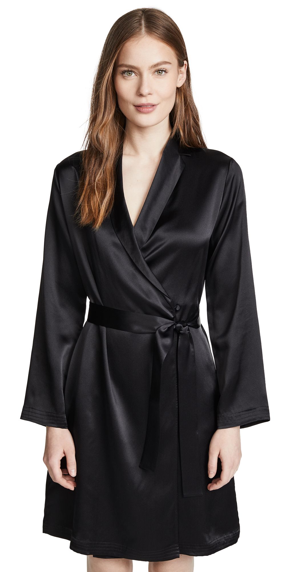 La Perla Silk Short Robe | Shopbop