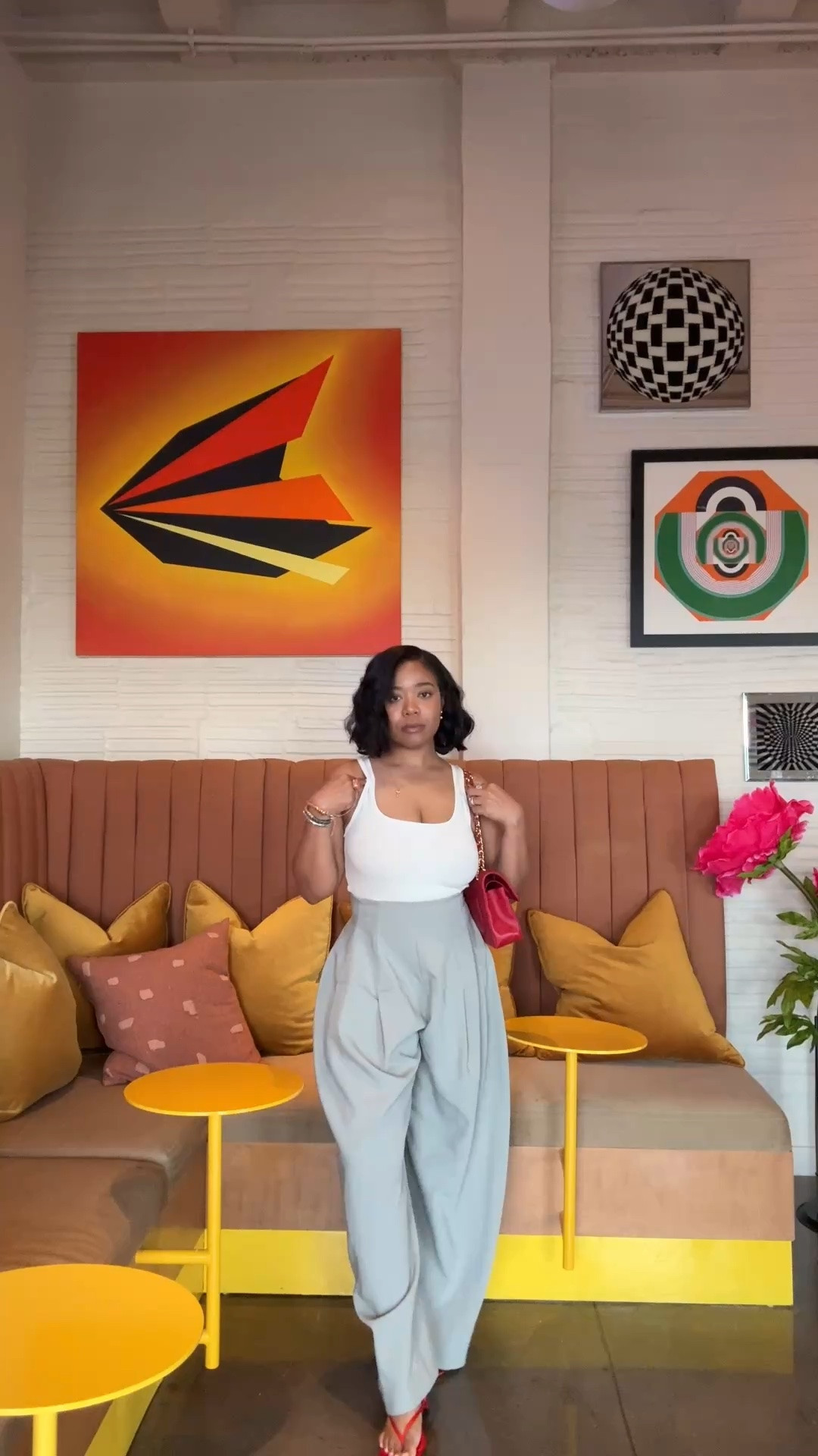 @ASOS just restocked these pants in cream and pink! I absolutely love the corset detail and the barrel shape!

#LTKootd #LTKgrwm