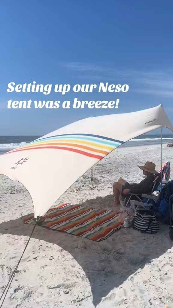 Pictured here is our Neso Grande beach tent. I recommend grabbing extra poles for more standing room.

#LTKmomlife #LTKTravel