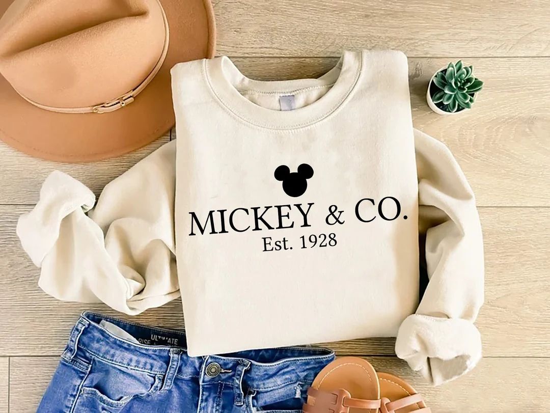 Mickey & Co Sweatshirt,Disney Vacation Sweatshirt,Mickey Sweatshirt,Family Matching Sweatshirt,Di... | Etsy (US)