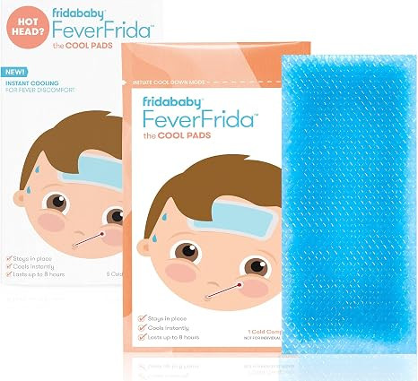 Frida Baby Cool Pads for Kids Fever Discomfort and Headache Relief, 5 Count | Amazon (US)