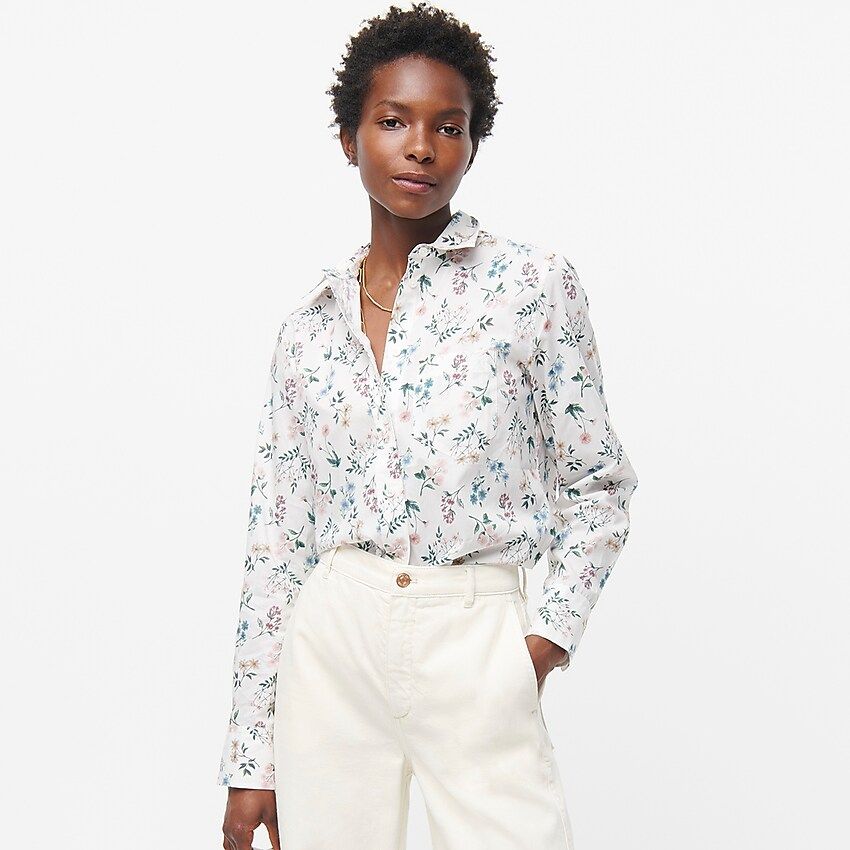 Classic-fit shirt in Liberty® Annelise floral | J.Crew US