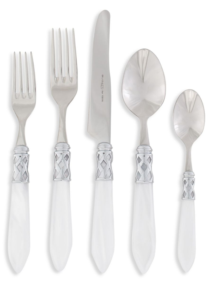 Aladdin Brilliant Aqua 5-Piece Flatware Set | Saks Fifth Avenue