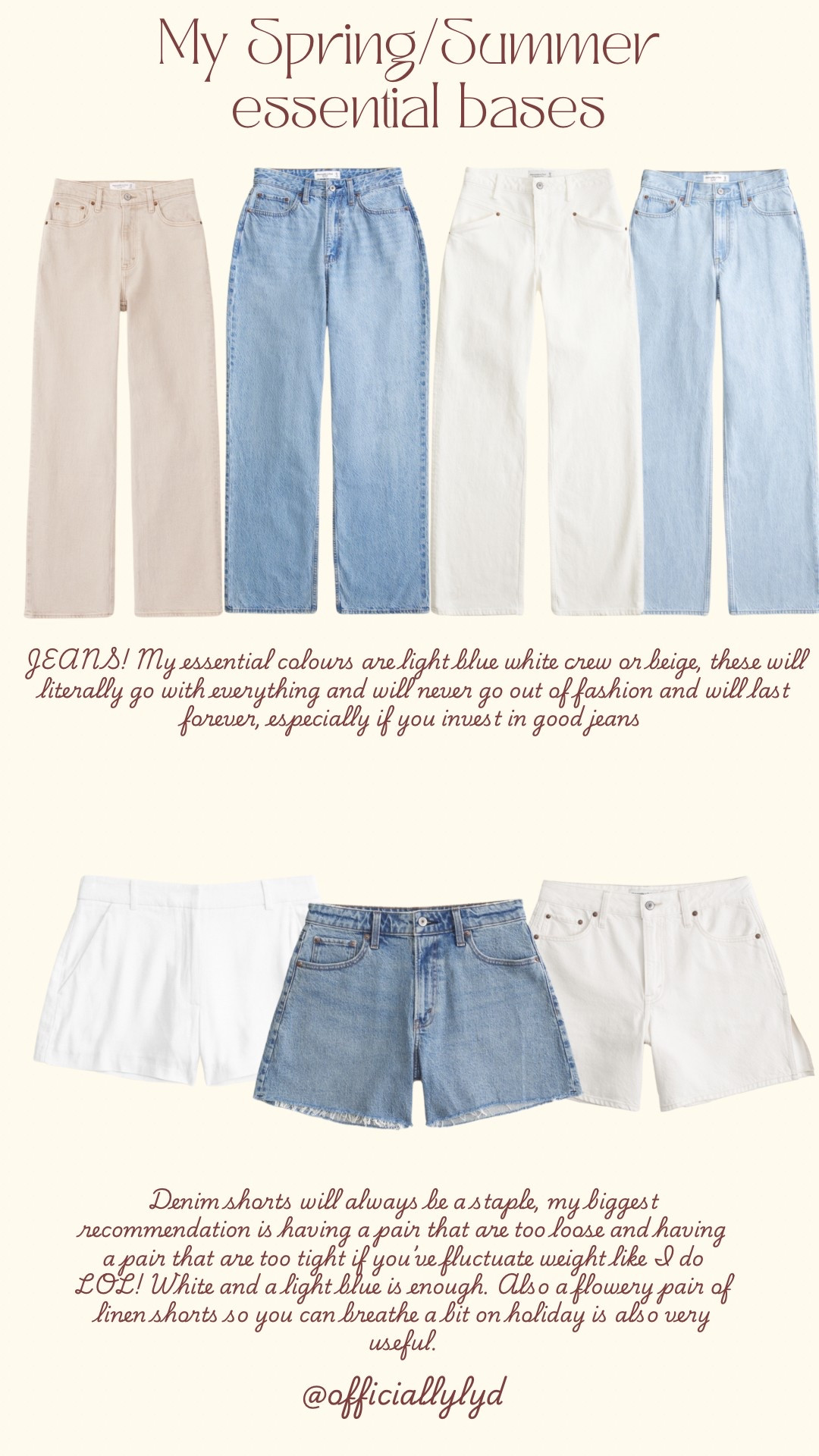 My spring and summer essential bases, capsule wardrobe pieces, spring and summer capture wardrobe

#LTKuk #LTKspring #LTKsummer