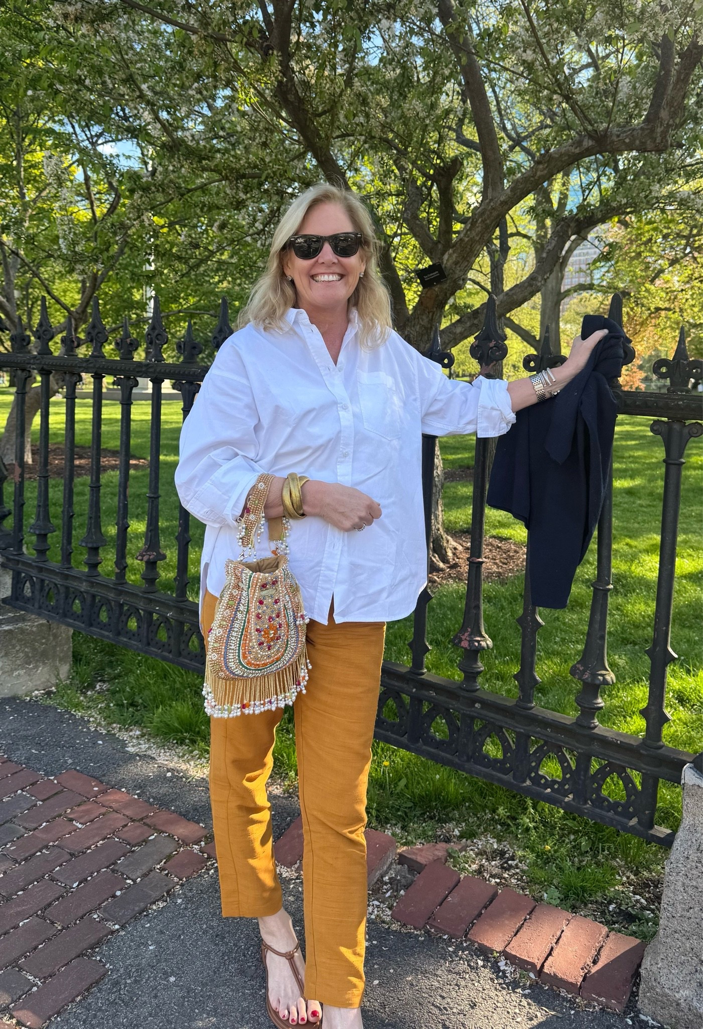 Basic outfit makes the accessories shine!

#LTKootd #LTKOver40 #LTKSeasonal