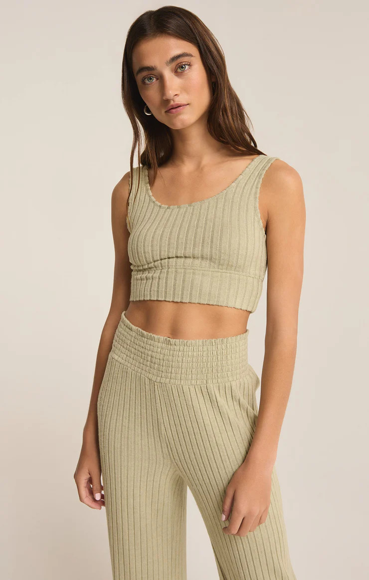 Zoe Silky Rib Tank Bra | Z Supply