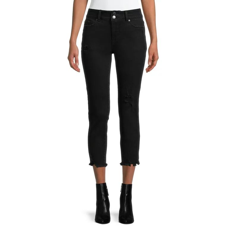 Time and Tru Women's Stretch Denim Capri Jeans | Walmart (US)