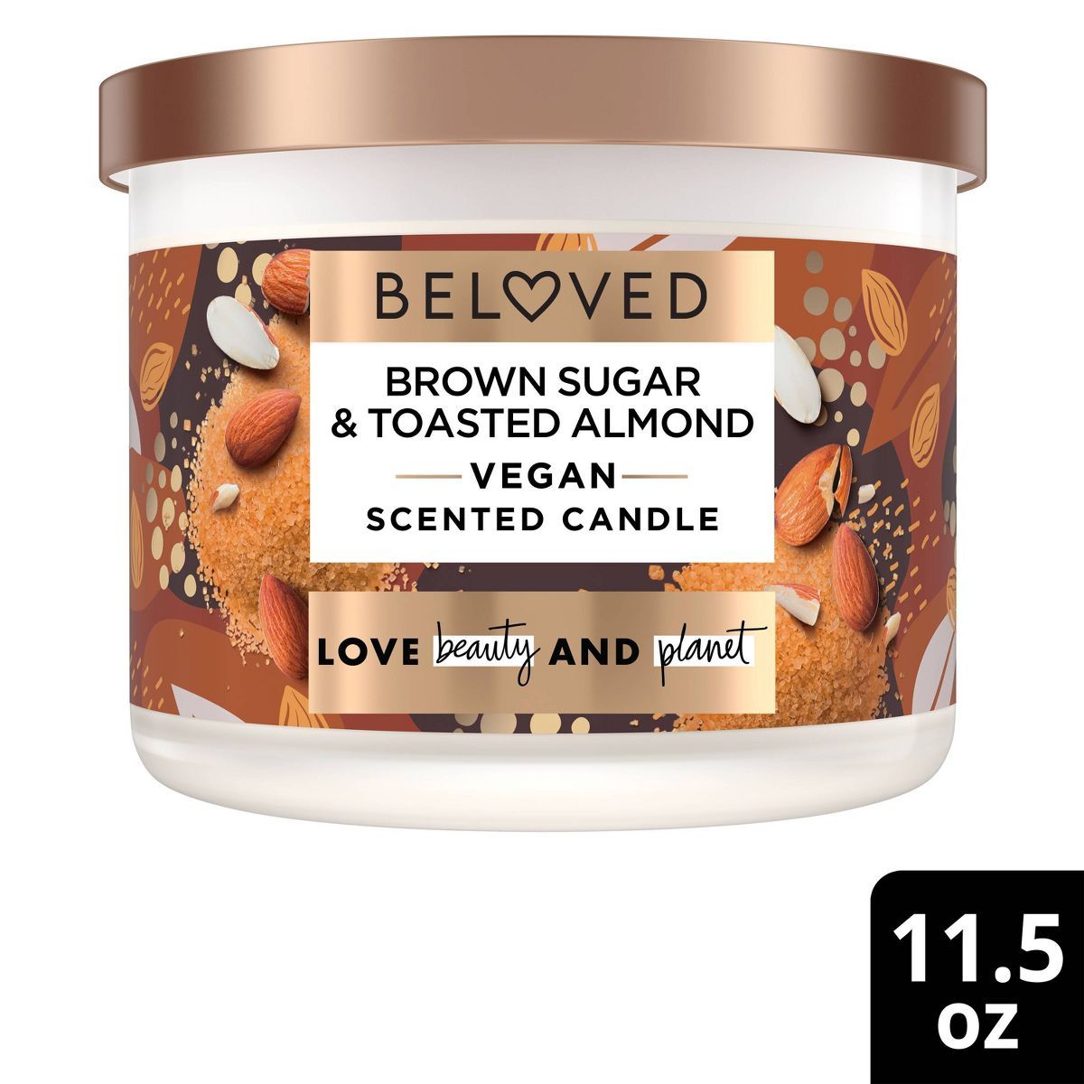 Beloved Brown Sugar and Toasted Almond 2-Wick Candle - 11.5oz | Target