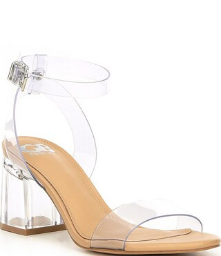 New Skool Vinyl Family Matching Ankle Strap Block Heel Dress Sandals | Dillard's