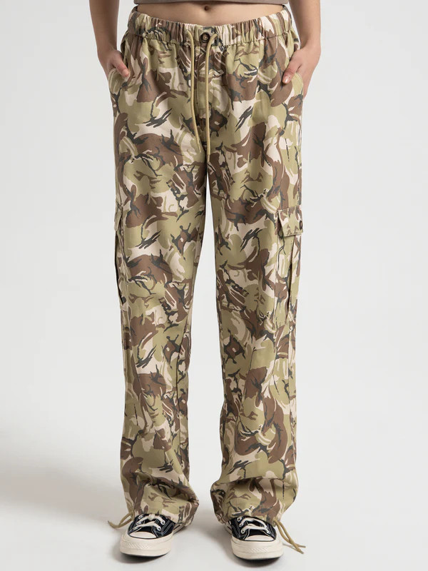 Camo Cargo Pants in Beige | Glue Store (Australia & NZ)