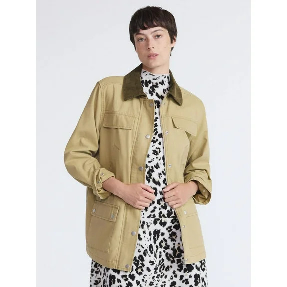 Scoop Women’s and Women’s Plus Cotton Oversized Cargo Barn Jacket, Midweight, XS-4X - Walmart... | Walmart (US)