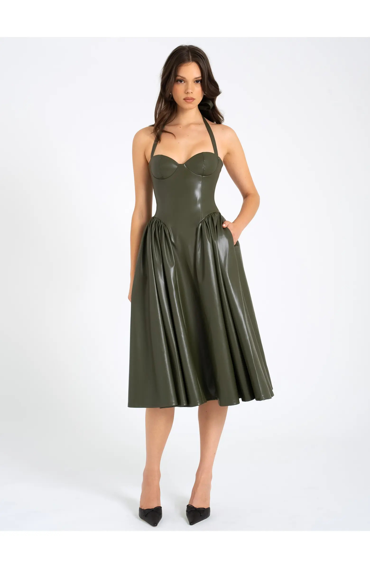 Eliana Vegan Leather Dress | Nordstrom
