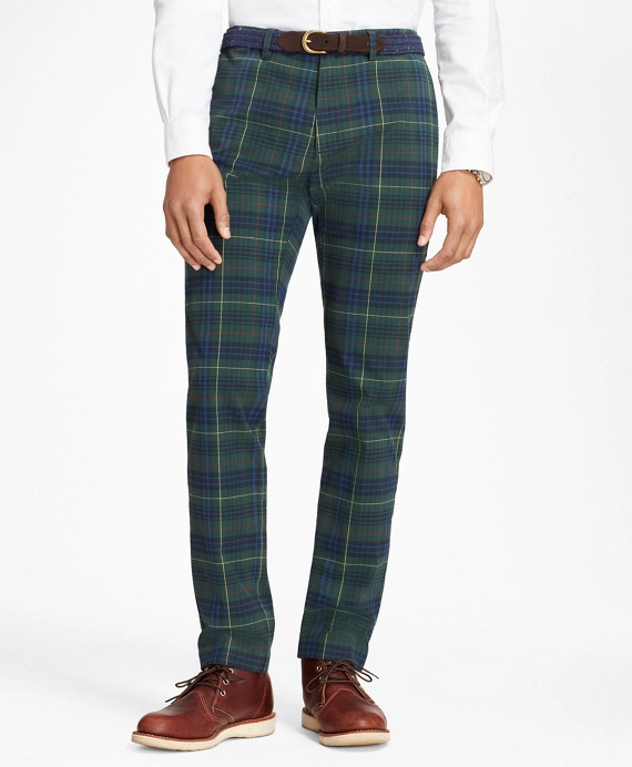 Slim-Fit Stewart Hunting Tartan Brushed Cotton Twill Chinos Three-In-One Parka Three-In-One Parka So | Brooks Brothers