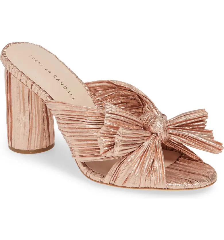 Penny Knotted Lamé Sandal | Nordstrom
