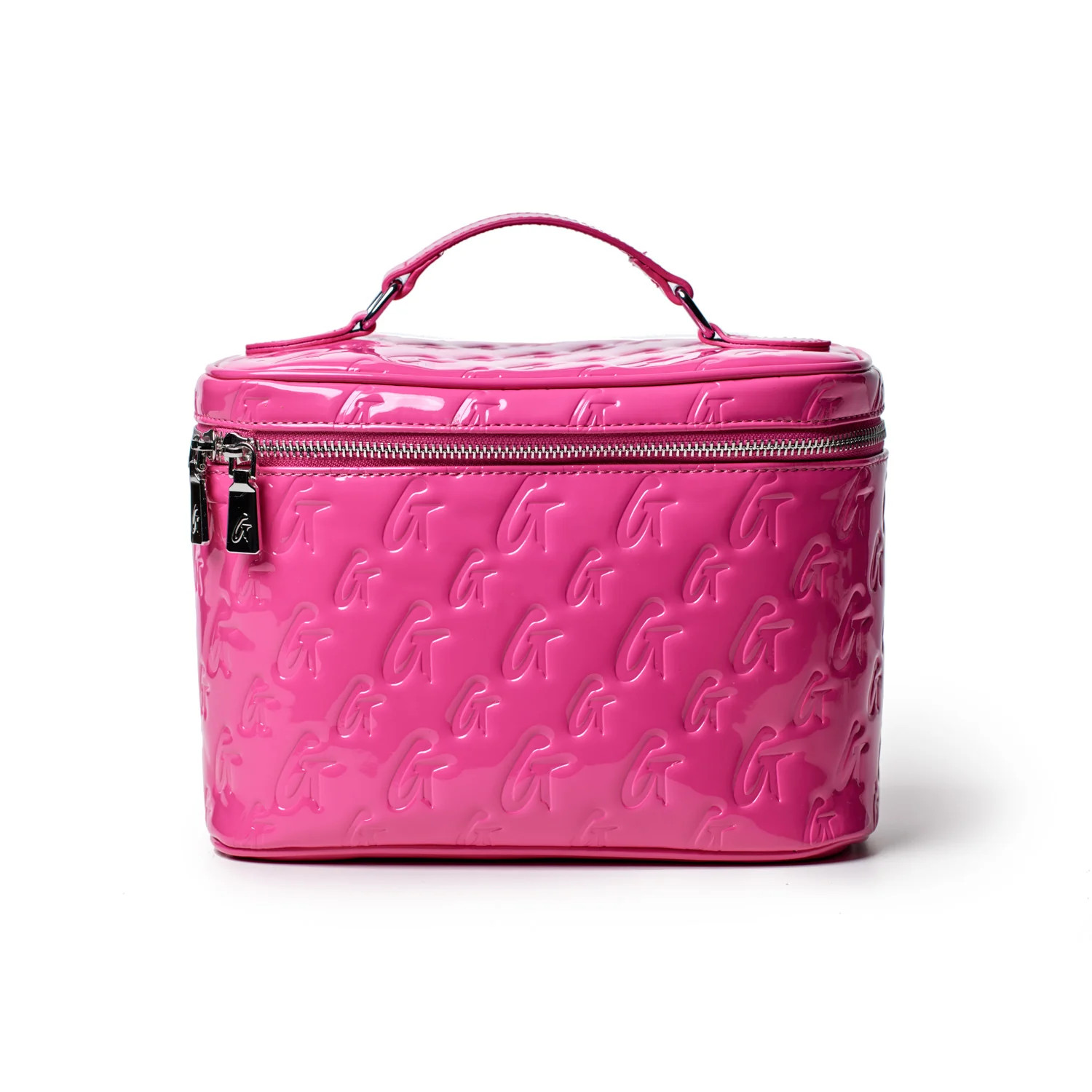 LARGE MONOGRAM TOILETRY BAG - MIRROR HOT PINK | Glam-Aholic Lifestyle