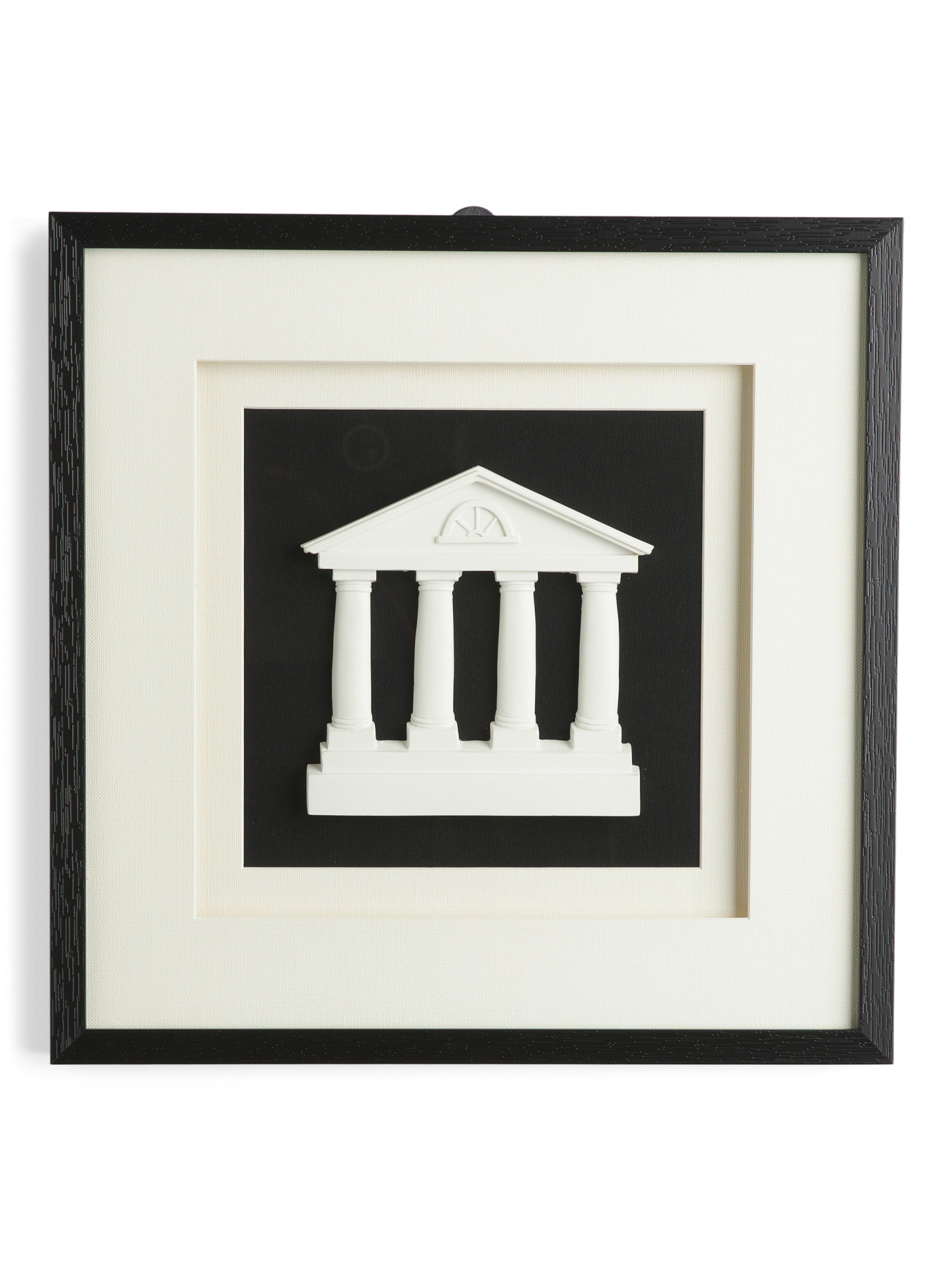 18x18 House With Black Linen Wall Art | Marshalls