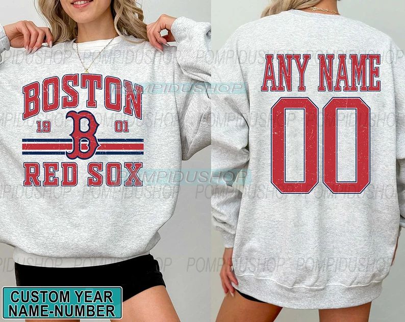 Custom Boston Baseball Shirt, Boston Red Sox Shirt, Boston Baseball Tee, Custom Baseball Shirt, P... | Etsy (US)