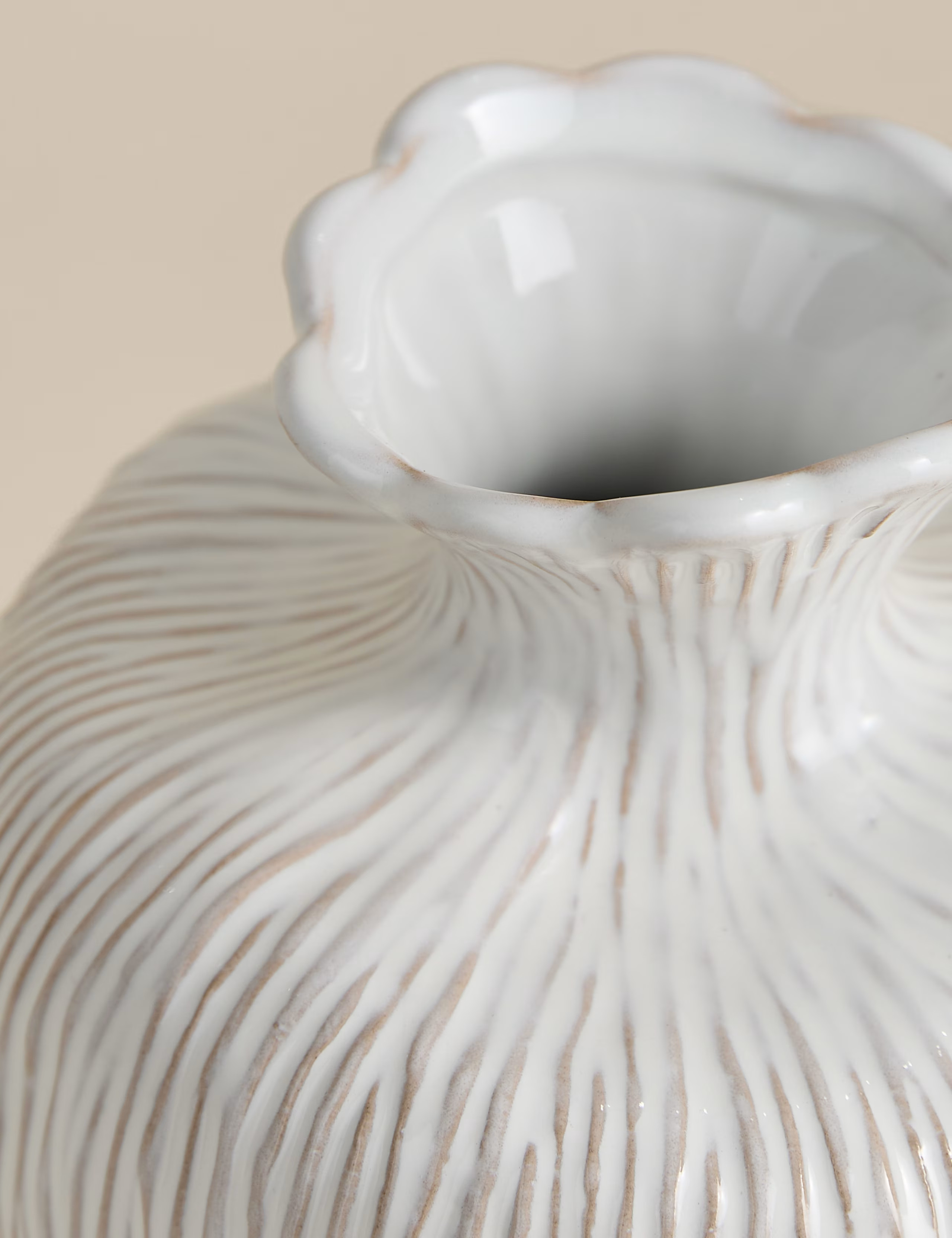 Ridged Organic Ceramic Vase | Marks & Spencer (UK)