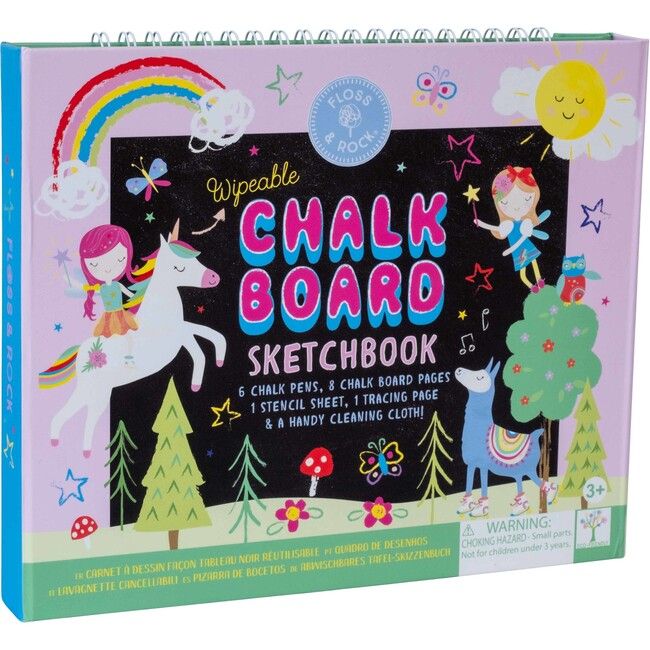 Rainbow Fairy Chalkboard Sketchbook | Maisonette