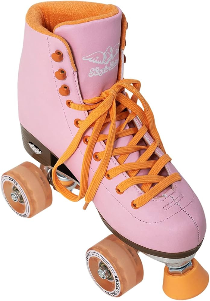 Angels Skates Kids' & Women's Roller Skates - Premium Quality PU Leather Quad Roller Skates - Adj... | Amazon (US)