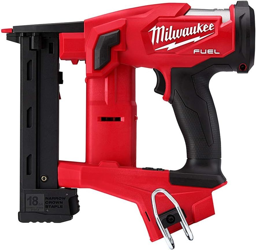 Milwaukee 2749-20 M18 FUEL Lithium-Ion 18 Gauge 1/4 in. Cordless Narrow Crown Stapler (Tool Only) | Amazon (US)