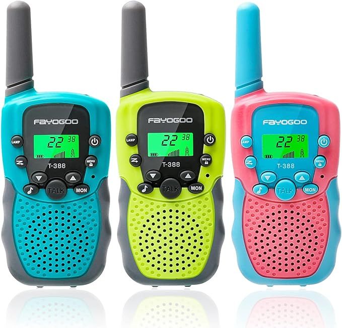 Walkie Talkies for Kids, Toys for 3-12 Year Old Boys Girls, 22 Channels 2 Miles Long Range Kids W... | Amazon (US)