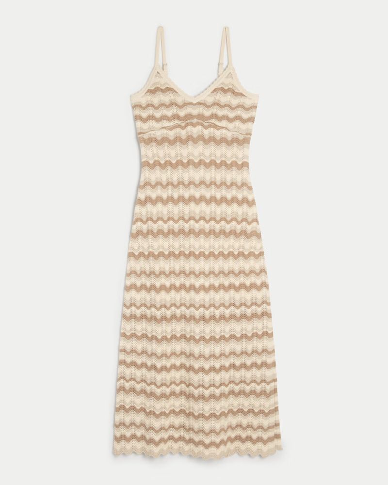 Crochet Midi Dress | Hollister (US)