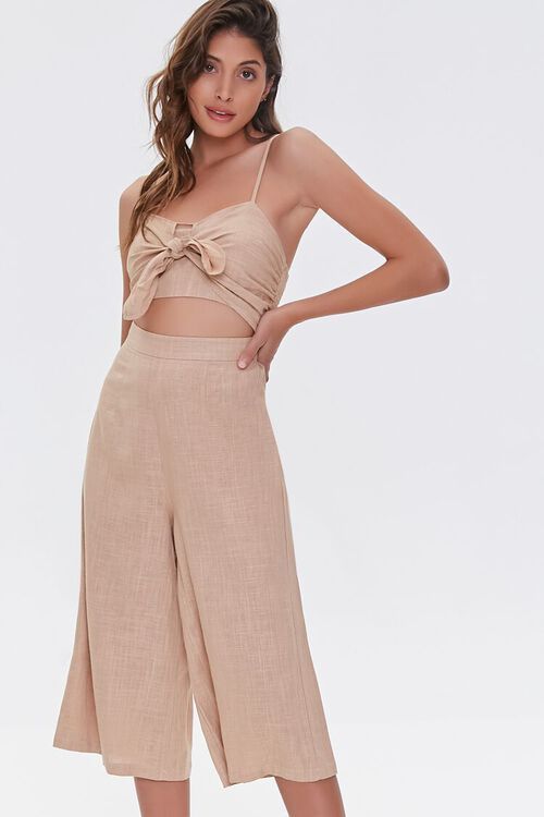 Knotted Cutout Culotte Jumpsuit | Forever 21 (US)