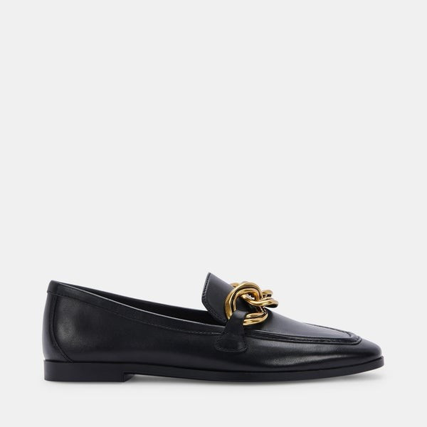 CRYS LOAFERS IN BLACK LEATHER | DolceVita.com