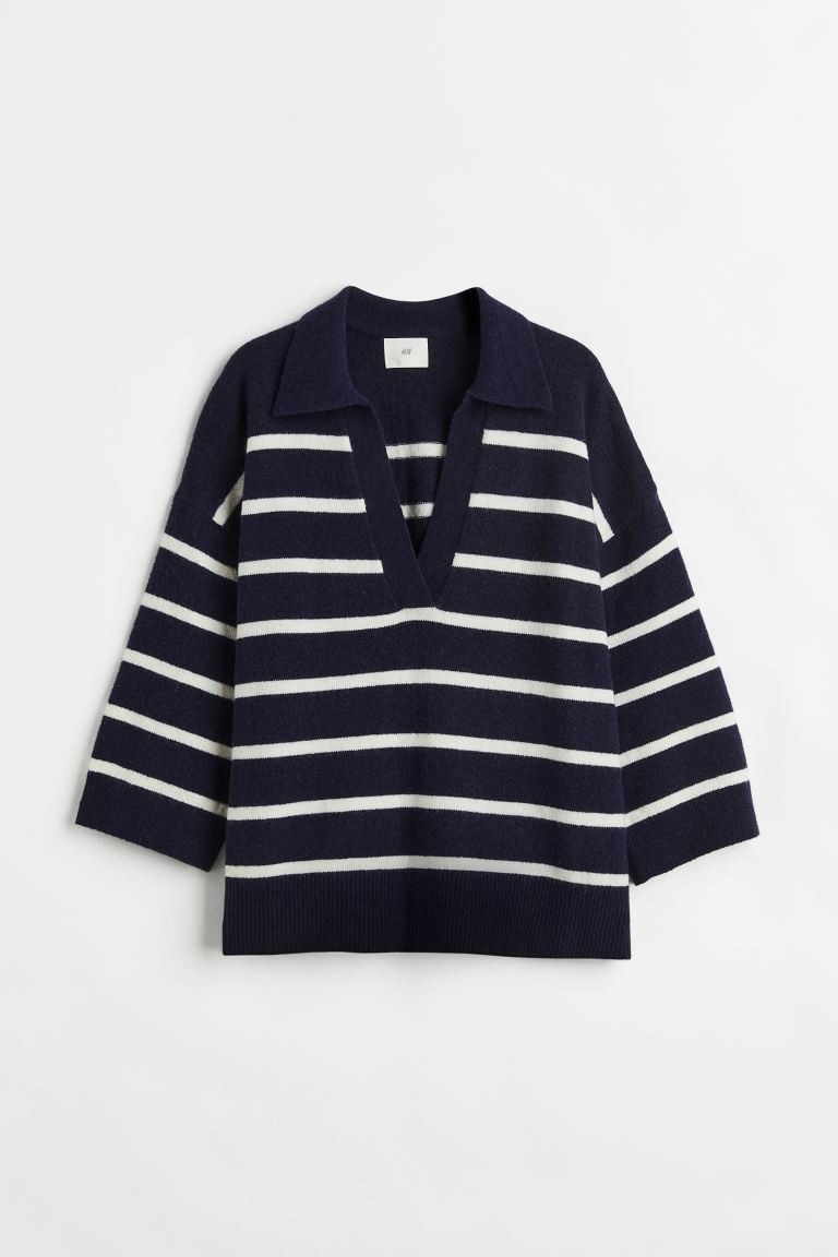Fine-knit Collared Sweater | H&M (US + CA)