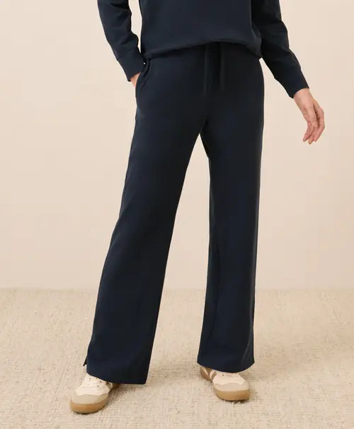 Pact CloudKnit Wide Leg Pant in Midnight Blue at Nordstrom, Size X-Small | Nordstrom