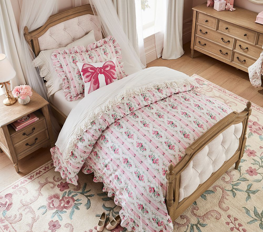 LoveShackFancy Dreamy Days Ruffle Organic Duvet Cover & Shams | Pottery Barn Kids