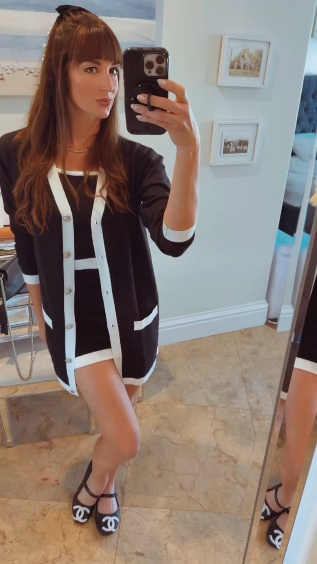 Matching set, channel inspired black and white 🖤🤍

#LTKHoliday #LTKOver40 #LTKGiftGuide