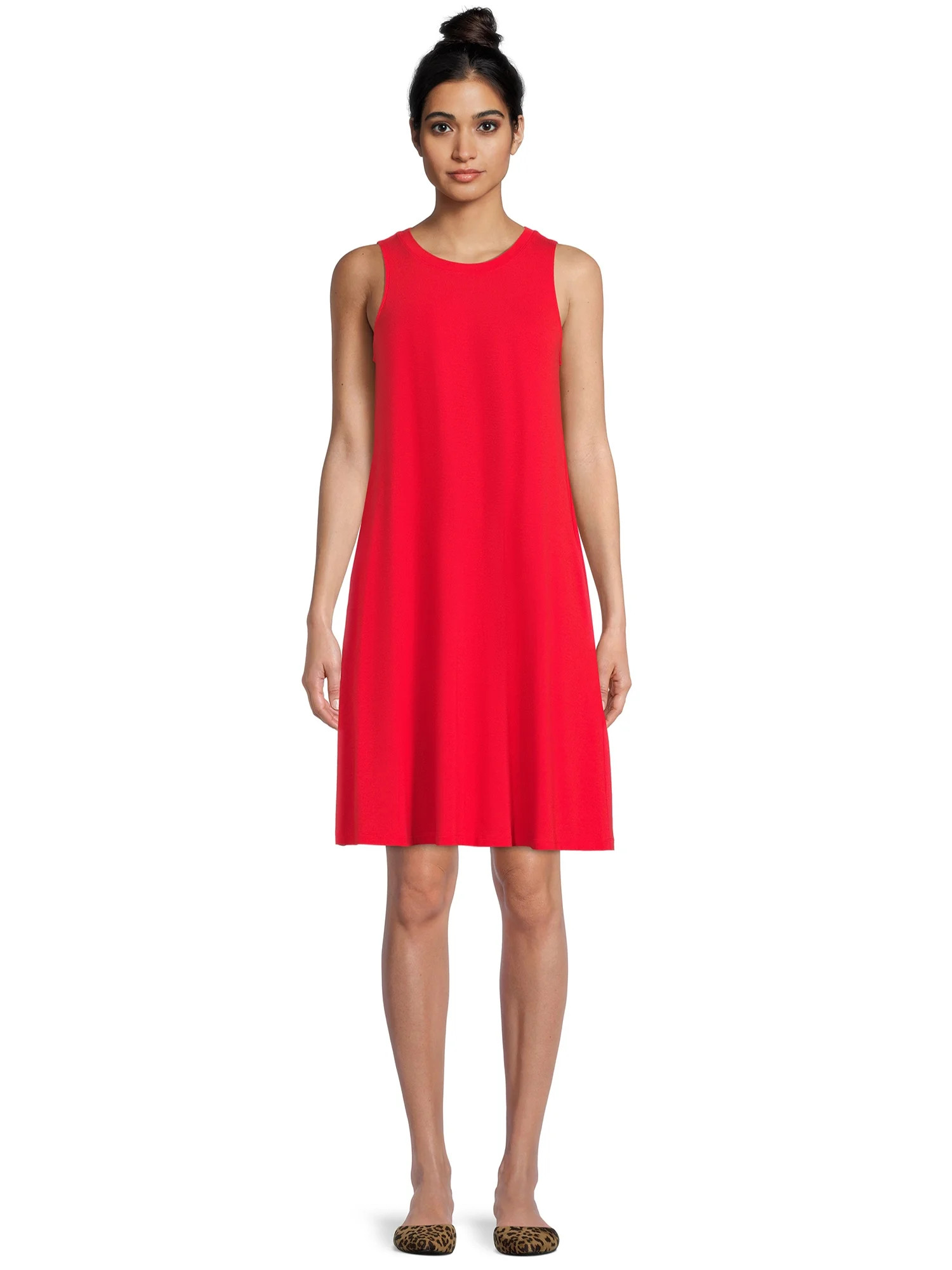 Time and Tru Women's Sleeveless Knit Dress | Walmart (US)