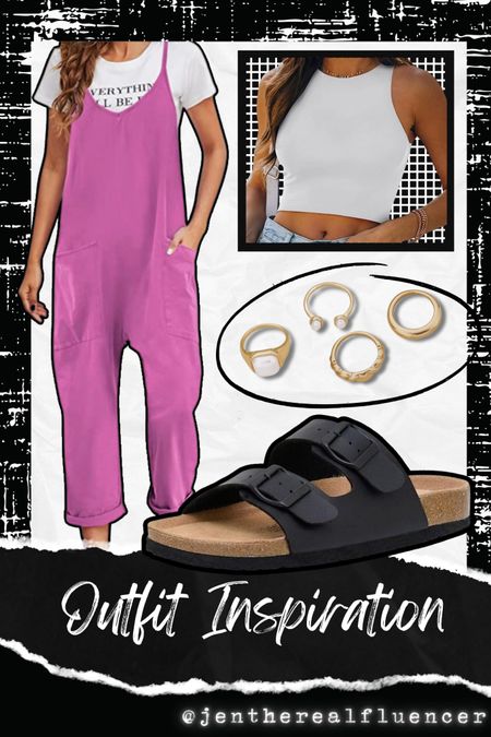 Summer outfit idea, overalls, crop tanks, sandals, gold rings, comfy style, travel outfit inspo

#amazon #amazonfind #amazonfinds #founditonamazon #amazonstyle #amazonfashion #jumpsuit #romper #jumpsuitoutfit #romperoutfit #jumpsuitoutfitinspo #romperoutfitinspo #jumpsuitoutfitinspiration #romperoutfitinspiration #jumpsuitlook #romperlook #summerromper #summerjumpsuit #springromper #springjumpsuit #summer #sunmerstyle #summeroutfit #summeroutfitidea #summeroutfitinspo #summeroutfitinspiration #summerlook #summerpick #summerfashion #pink #pinklook #lookswithpink #outfitwithpink #outfitsfeaturingpink #pinkaccent #pinkoutfit #pinkoutfits #outfitswithpink #pinkstyle #pinkoutfitideas #pinkoutfitinspo #pinkoutfitinspiration #travel #vacation #vacay #tropical #resort #outfit #inspiration Travel outfit, vacation outfit, travel ootd, vacation ootd, resort outfit, resort ootd, travel style, vacation style, resort style, vacay style, travel fashion, vacay fashion, vacation fashion, resort fashion, travel outfit idea, travel outfit ideas, vacation outfit idea, vacation outfit ideas, resort outfit idea, resort outfit ideas, vacay outfit idea, vacay outfit ideas #sandals #springsandals #summersandals #springshoes #summershoes #flipflops #slides #summerslides #springslides #slidesandals #costumejewelry #jewelry #gold #silver #goldjewelry #goldjewelryideas #jewelrytrends #jewelryaddict #jewelrylover #jewelryforwomen #silverjewelry #necklace #bracelet #rings #earrings #accessories #trendyjewelry #goldnecklace #silvernecklace #goldbracelet #silverbracelet #goldearrings #silverearrings #goldrings #silverrings #goldaccessories #silveraccessories #pearl #pearls #affordablejewelry #budgetjewelry #layered #layering #layeringjewelry #beads #beaded #dainty #daintyjewelry #stacking #stackable #stackablejewelry #layerednecklaces #stackablebracelets #stackablerings #boho #bohostyle #bohojewelry #bohobracelets #bohonecklaces #statementjewelry #statementearrings #under50 #under100 #jewelryunder50 #jewelryunder100  

#LTKstyletip #LTKunder100 #LTKSeasonal