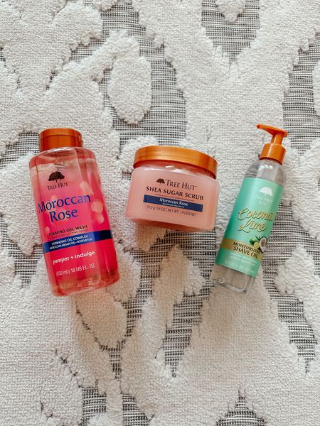 My favorite in the shower products! Shave oil, body wash, and sugar scrub. These all smell incredible! #treehut #target 

#LTKSaleAlert #LTKBeauty #LTKFindsUnder50