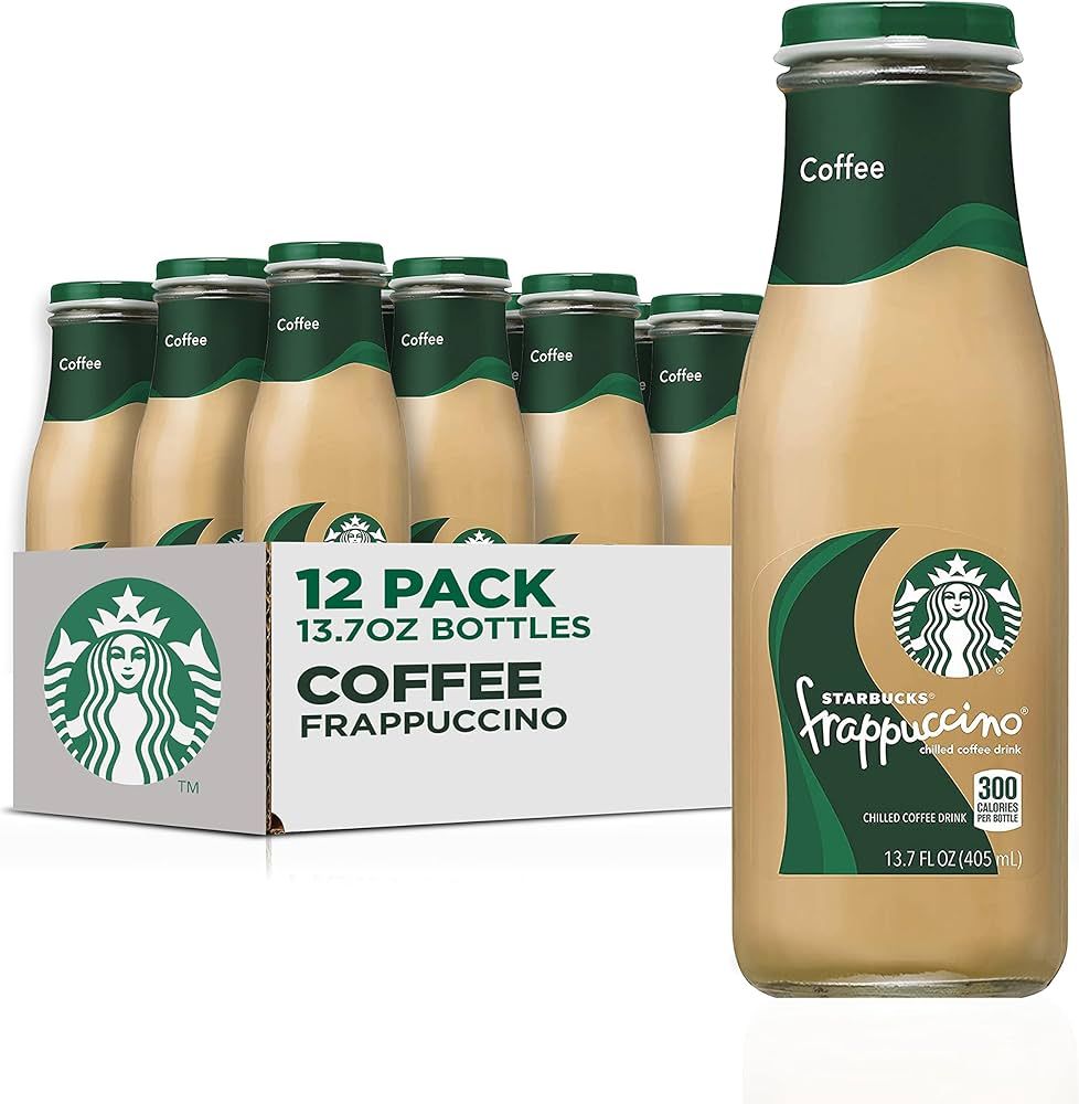 Starbucks Frappuccino Coffee Drink, Coffee, 13.7 fl oz Bottles (12 Pack) | Amazon (US)