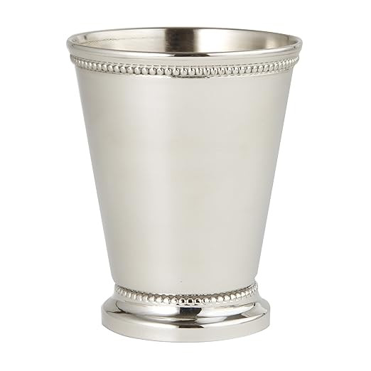 Elegance Small Beaded Mint Julep Cup - 6 oz. - 3 1/2" | Amazon (US)