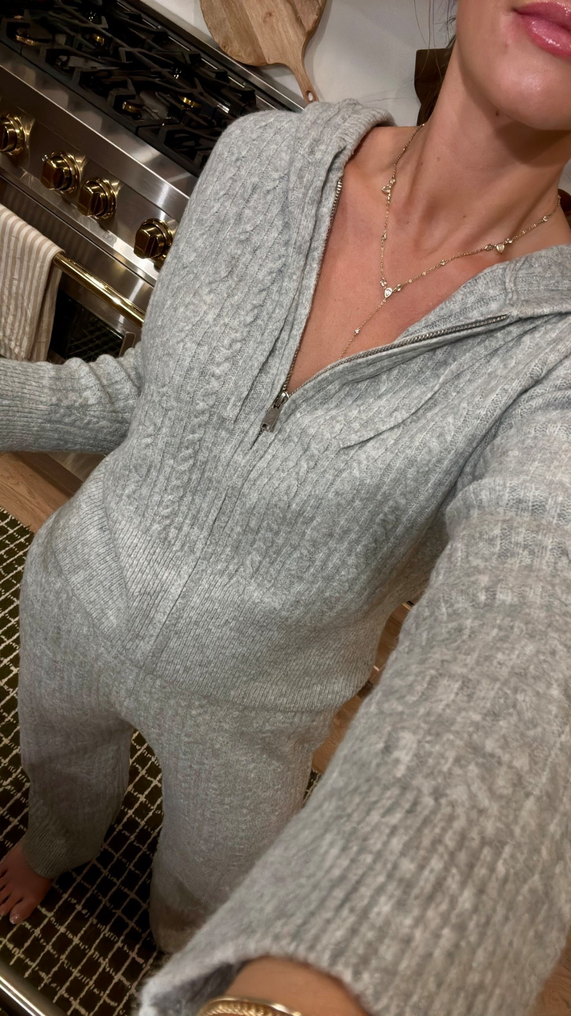 Cozy target cable knit sweatsuit... so comfy!! wearing a size small here. 

#LTKSaleAlert #LTKCyberWeek #LTKGiftGuide