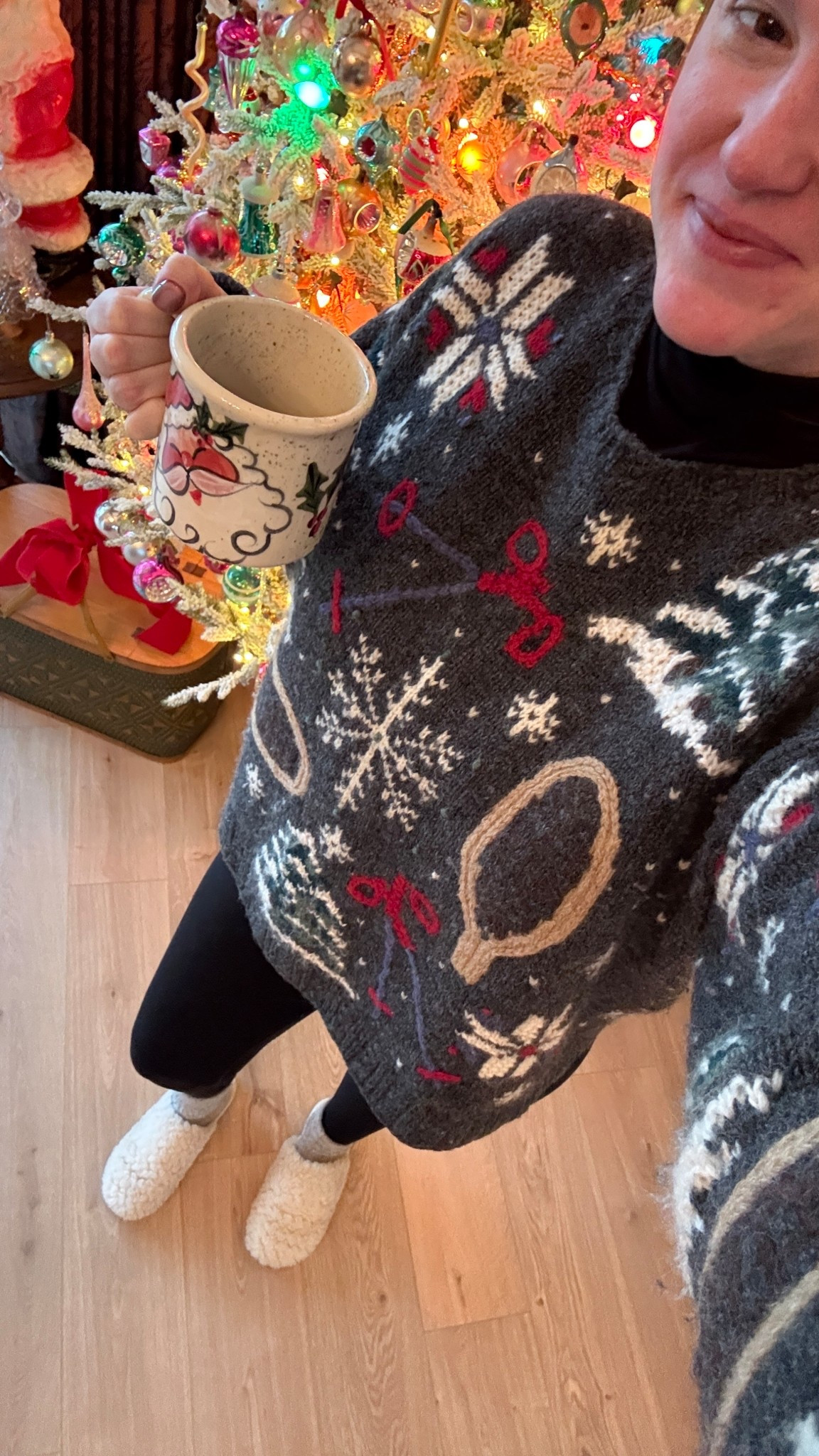 Today’s holiday sweater for hanging at home. This one is probably my all time fave! Found the exact one for UNDER $40 (that’s a steal for vintage REI!)  if you want to be Twinies, and linked a few more faves too! I can’t tell you how much joy I get every December morning choosing my sweater and my coffee mug 🥰

#LTKSeasonal #LTKdayinmylife #LTKHoliday