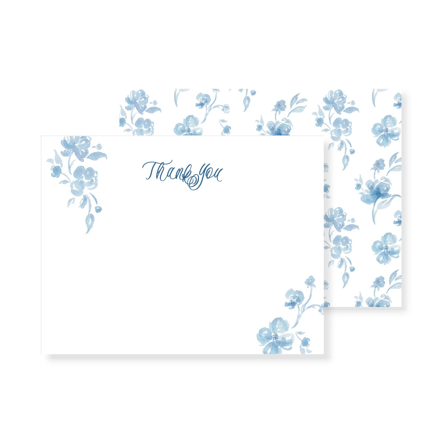 Blue Floral Personalized Stationery Set — Simply Jessica Marie | Simply Jessica Marie